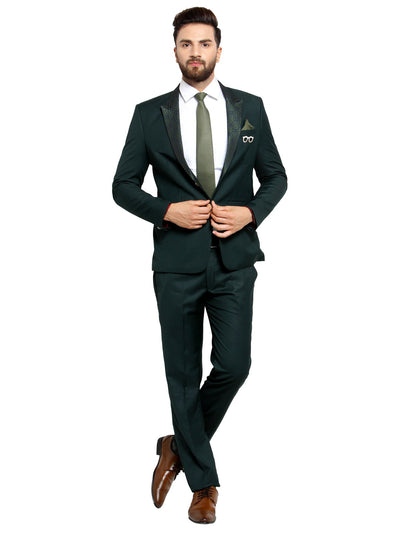 Buy mens classic green 2 piece suit in delhi
