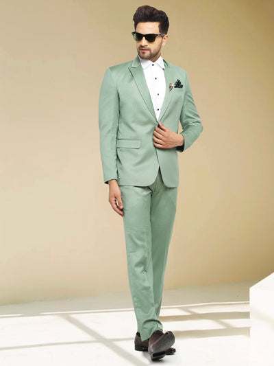 Mens Piece Suit Wedding Party Wear Dinner Bottle Green Slim Fit Coat Pants  | financialsupporthub.info