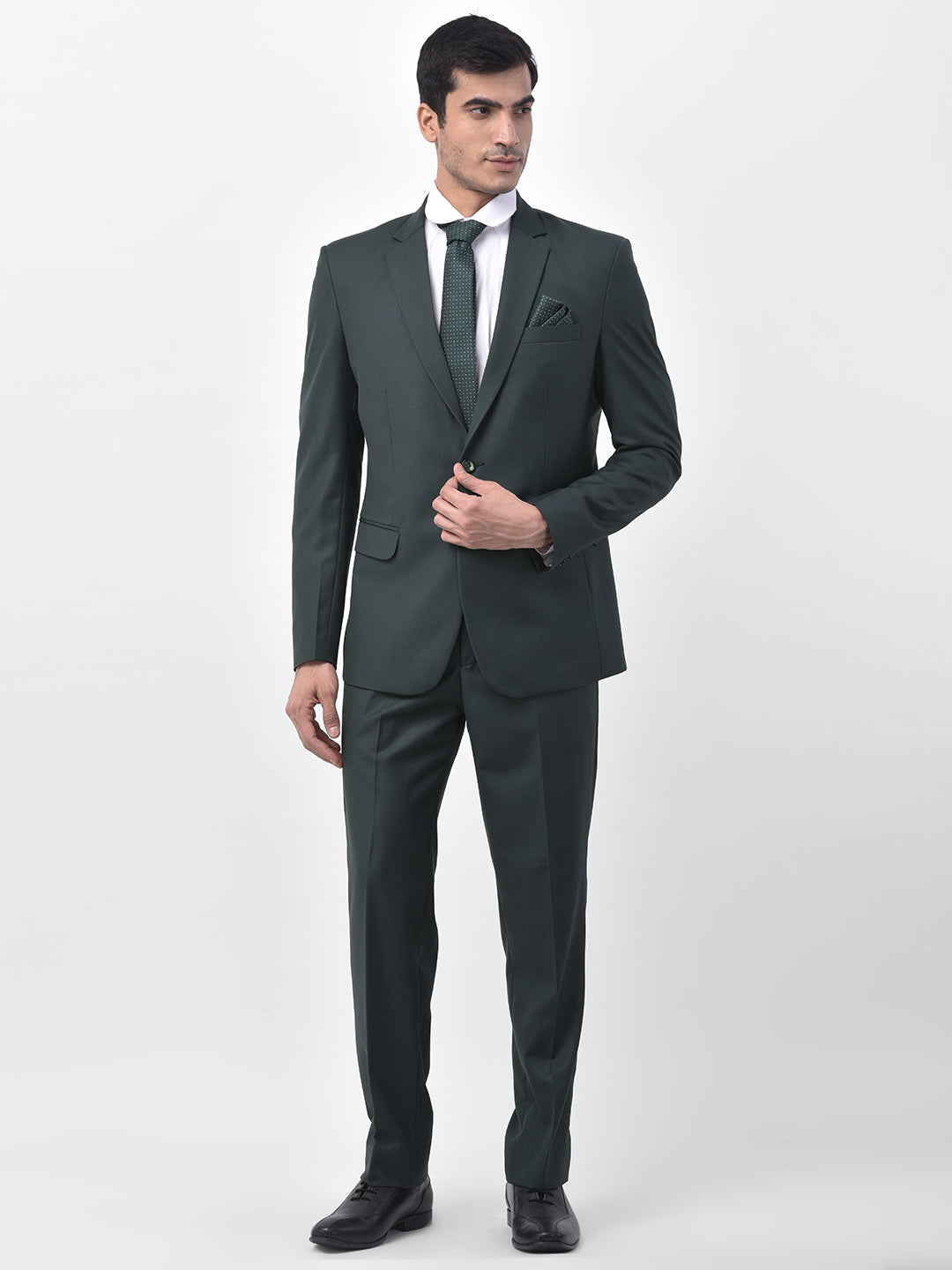 3-piece Suit Party Men Dark Green Cotton Suits, Size: Large at Rs 2499/set  in New Delhi