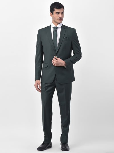 Bojoni Dark Green Striped Slim-Fit Suit 3-Piece | BOJONI