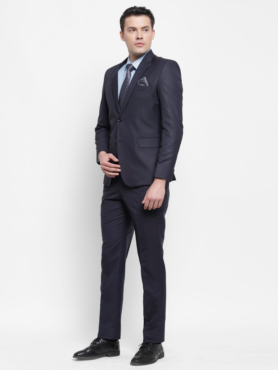 KINGSTON SUITS Men's Fashion Formal 2-Piece Tuxedo (Jacket + Pants) Bl –  Divine Inspiration Styles