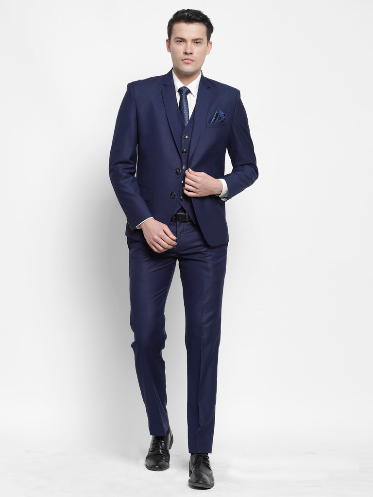 Men's Royal Blue 2 Piece Fashion Formal Suit Slim Fit Two Button Business  Suit - Etsy Norway