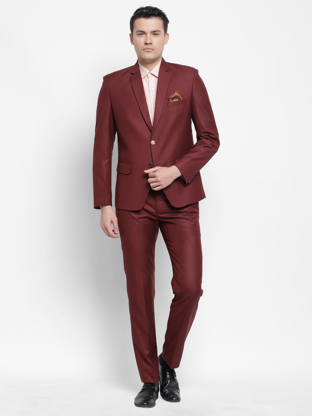 Rosewood Rust Maroon Premium Raymonds Men Formal 2 Piece Suit – Luxurazi