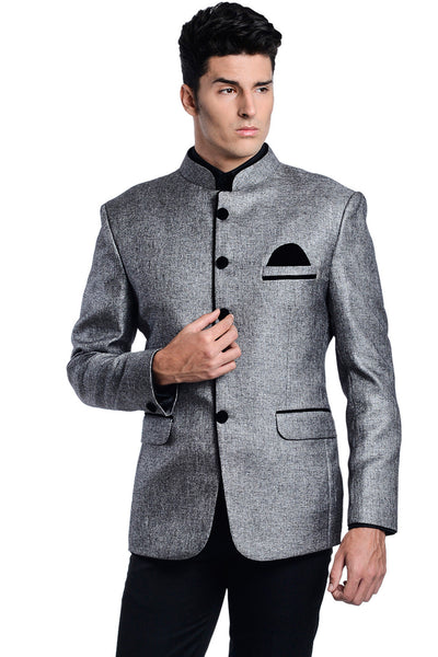 Buy classic grey bandhgala blazer/Coat